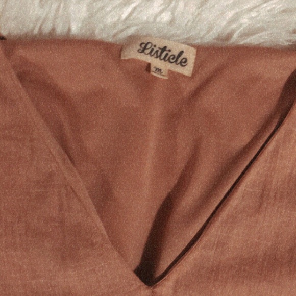 Mauve Flowy Dress - Loose Fitting - Picture 3 of 5